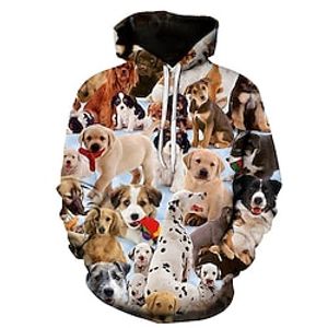 Inspired by Animal Dog Hoodie Cartoon Manga Anime Graphic Hoodie For Men's Women's Unisex Adults' 3D Print 100% Polyester Lightinthebox