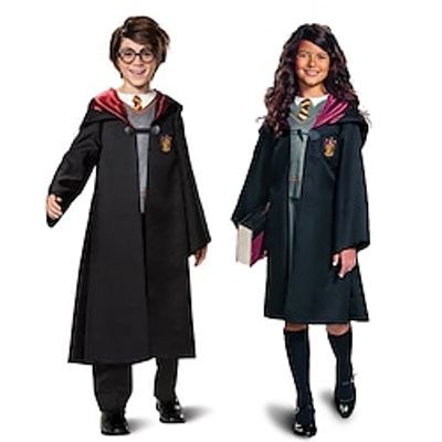 Gryffindor Witch Hermione Granger Cosplay Costume Halloween Group Family Costumes Boys Girls' Movie Cosplay Cosplay Halloween Black Costume Halloween Carnival Masquerade Polyester miniinthebox Gryffindor Witch Hermione Granger Cosplay Costume Halloween Group Family Costumes Boys Girls' Movie Cosplay Cosplay Halloween Black Costume Halloween Carnival Masquerade Polyester miniinthebox
