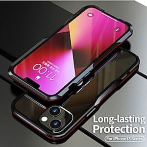 Phone Case For Apple Bumper iPhone 13 iPhone 13 Pro Max Mini Bumper Frame Plating Lines / Waves Geometric Pattern Aluminum Alloy Metal miniinthebox