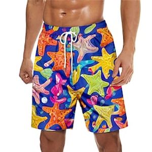 Men's Swim Trunks Swim Shorts Quick Dry Board Shorts Bathing Suit Mesh Lining with Pockets Drawstring Swimming Surfing Beach Water Sports Printed Spring Summer Lightinthebox