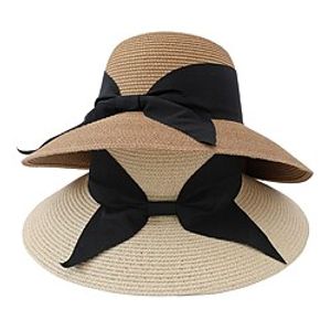 Princess Audrey Hepburn Retro Vintage 1950s Straw Hat Women's Costume Vintage Cosplay Party / Evening Hat Masquerade miniinthebox