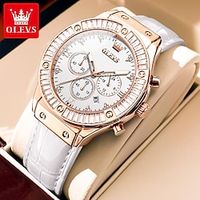 OLEVS Women's Watches Zirconium Diamonds Dazzling With Multifunctional Dial Elegant Fashion Original Quartz Watch 9978 miniinthebox OLEVS Women's Watches Zirconium Diamonds Dazzling With Multifunctional Dial Elegant Fashion Original Quartz Watch 9978 miniinthebox