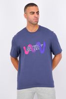 Mens Custom Fit Vertigo Printed Tee  Foggy Blue - thumbnail