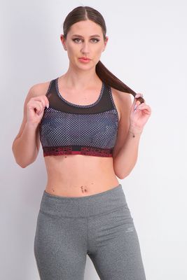 Womens Light Padded Sage Sport Bra Black Combo Womens Light Padded Sage Sport Bra Black Combo
