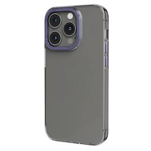 Levelo Sensa Clear Back Case For iPhone 14 Pro - Clear/Purple