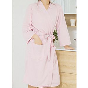 Women's Lace up Robes Nightwear Solid Colored White  Blue  Purple M XL XXL Lightinthebox