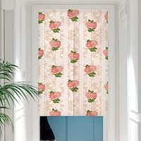 Japanese Noren Curtain Door Cover Doorway Curtain Panel Traditional Flower Roses Door Tapestry Room Divider Curtains for Kitchen Sushi Bathroom Livingroom Bedroom miniinthebox