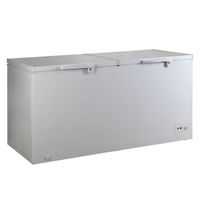 Midea Chest freezer 515ltr net capacity lock n key white interior grip handle led lamp 3 baskets, HD670C