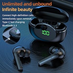 Air 8 True Wireless Headphones TWS Earbuds In Ear Bluetooth 5.3 Ergonomic Design Auto Pairing LED Power Display for Apple Samsung Huawei Xiaomi MI  Everyday Use Traveling Cycling Mobile Phone miniinthebox