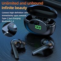 Air 8 True Wireless Headphones TWS Earbuds In Ear Bluetooth 5.3 Ergonomic Design Auto Pairing LED Power Display for Apple Samsung Huawei Xiaomi MI  Everyday Use Traveling Cycling Mobile Phone miniinthebox - thumbnail