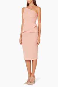 Pastel Rose Anerley One-Shoulder Dress