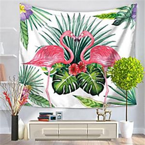 Wall Tapestry Art Decor Blanket Curtain Hanging Home Bedroom Living Room Decoration Polyester Flamingo Lightinthebox