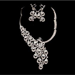 Women's Cubic Zirconia Bridal Jewelry Sets Geometrical Bird Fashion Earrings Jewelry White For Wedding Anniversary Party Evening Festival 1 set miniinthebox