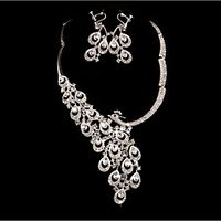 Women's Cubic Zirconia Bridal Jewelry Sets Geometrical Bird Fashion Earrings Jewelry White For Wedding Anniversary Party Evening Festival 1 set miniinthebox - thumbnail