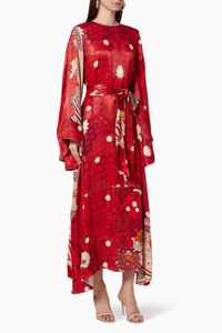 Belted Crepe Kaftan