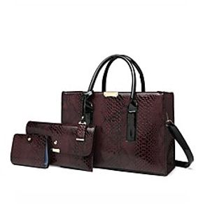 Women's Bags Bag Set Top Handle Bag 3 Pcs Purse Set Date Office  Career Bag Sets Handbags Black Brown Lightinthebox