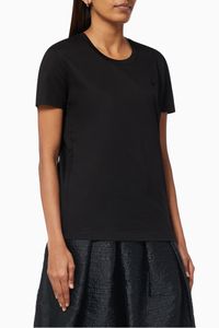 EA Studded Logo T-shirt in Cotton Jersey