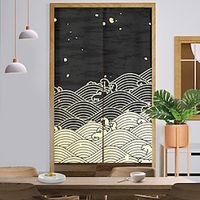 Kitchen Curtains Door Curtains Tapestry Decor,Japanese Noren Door Curtain Panel, Room Divider for Porch Livingroom Office Bedroom Patio miniinthebox - thumbnail