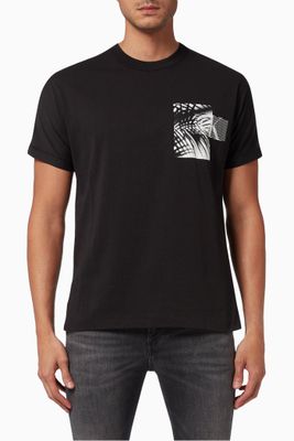 Palm Print T-shirt in Organic Cotton Palm Print T-shirt in Organic Cotton