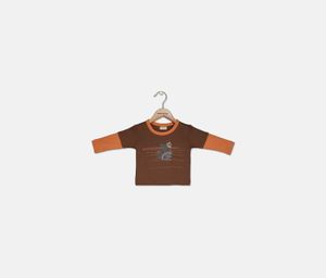 Toddlers Boys Graphic Tee  Brwon/Orange