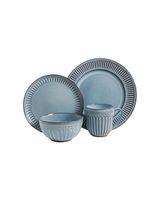 Gibson Elite Mendocino 16 Pieces Dinnerware Set Blue