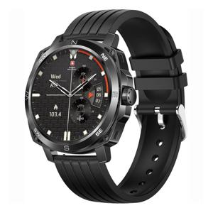 Swiss Military DOM4 Smartwatch - Black With Black Silicon Strap