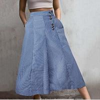 Women's Wide Leg Polyester Striped Black White Casual Daily Ankle-Length Weekend Spring Summer Lightinthebox