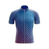 21Grams Men's Short Sleeve Cycling Jersey Summer Spandex Polyester Dark Blue 3D Bike Jersey Top Mountain Bike MTB Road Bike Cycling Quick Dry Breathable Back Pocket Sports Clothing Apparel Lightinthebox - thumbnail