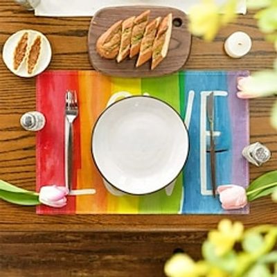 Desktop Decorative Mat Winter Holiday Valentine's Day Spring Festival Kitchen Table Decorative Mat Lightinthebox