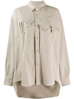 Katharine Hamnett London oversized button down shirt - NEUTRALS