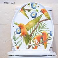 Summer Fruit Pineapple, Flying Birds, and Flower Toilet Decal - Removable Bathroom Sticker for Toilet Seats - Home Decor Wall Decal for Bathrooms Lightinthebox