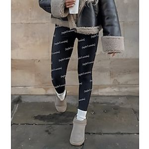 Women's Leggings Vintage 1989 Taylor's Version pants The Eras Tour Swiftie Concert Outfit Ideas Long Print High Cut Stretchy High Waist Active Basic Street Vacation Black S M All Seasons Lightinthebox