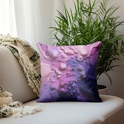 Abstract Double Side Pillow Cover 1PC Soft Decorative Square Cushion Case Pillowcase for Bedroom Livingroom Sofa Couch Chair Lightinthebox