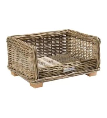 51 Degrees North Rattan Bed Brown 110cm