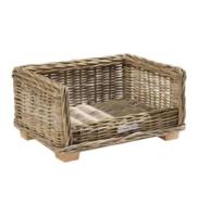 51 Degrees North Rattan Bed Brown 110cm