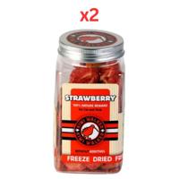 Kiwi Walker Freeze Dried Grain Free Snack Strawberry Dog & Cat Treats 25G (Pack of 2)