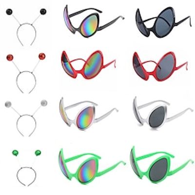 Carnival Sand Sculpture Spoof Alien Glasses Headband Alien Funny Glasses Headband Combination Holiday Party Dress Lightinthebox