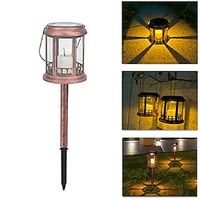 Solar Dual Purpose Candle Lights Lawn Floor Mounted Lights Courtyard Hanging Lights Holiday Party Decorative Lights  1PC Lightinthebox - thumbnail