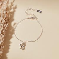 Embellished Charm Detail Bracelet with Lobster Clasp Closure