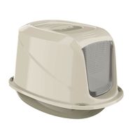 Georplast Galaxy Jumbo Cat Litter Box - Beige (Pack Of 2)