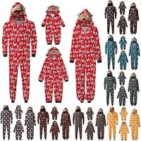 Santa Claus Reindeer Family Christmas Pajamas Onesie Pajamas Unisex Cute Christmas Christmas Eve Kid's Adults' Party  Evening New Year Eve Polyester Onesie miniinthebox