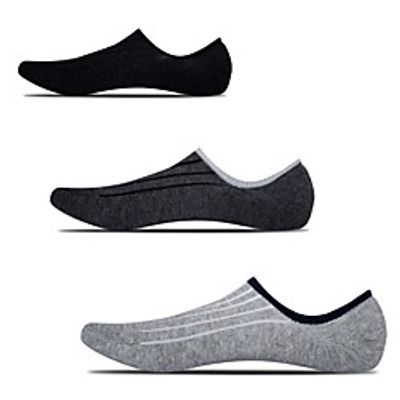 Men's Socks Mixed Color / Sports and Outdoors Socks Medium Athleisure Light gray 1 Pair miniinthebox