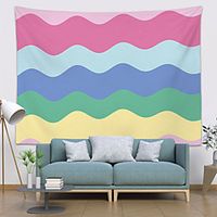 Rainbow Wall Tapestry Art Decor Blanket Curtain Hanging Home Bedroom Living Room Decoration Polyester Lightinthebox - thumbnail