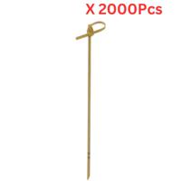 Hotpack 15 Cm Disposable Bamboo Knotted Skewer 2000 Pieces - BKS15