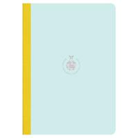 Flexbook Smartbook Ruled B5 Notebook - Large - Light Blue Green Cover/Yellow Spine (17 x 24 cm)