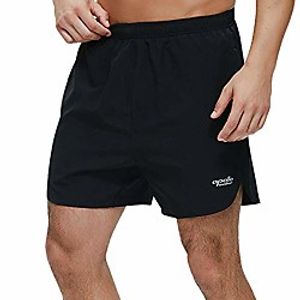 apollo walker men's running shorts quick dry gym zipper pockets upf50 - black - medium Lightinthebox