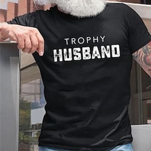Men's T shirt Tee Hot Stamping Graphic Letter Crew Neck Street Casual Print Short Sleeve Tops Basic Fashion Classic Comfortable Green Black Dark Gray / Sports / Summer miniinthebox