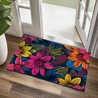 Rainbow Sunflowers Doormat Kitchen Mat Floor Mat Non-Slip Area Rug Oil Proof Rug Indoor Outdoor Mat Bedroom Decor Bathroom Mat Entrance Entreyway Rug Lightinthebox