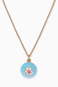 Berry Pendant with Turquoise in 18kt Rose Gold