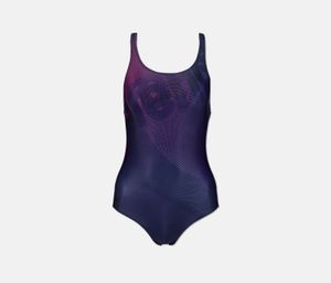 Womens Optic One Piece  Navy/Purple